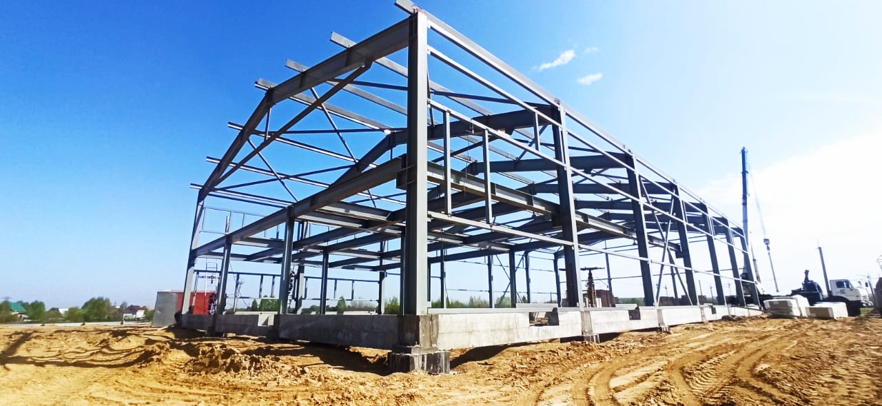 Выполнен монтаж металлоконструкций на объекте